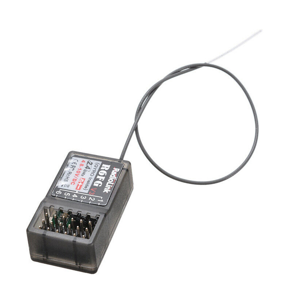 R6FG 2.4Ghz 6CH Gyro RC Receiver for Radiolink RC6GS RC4GS R