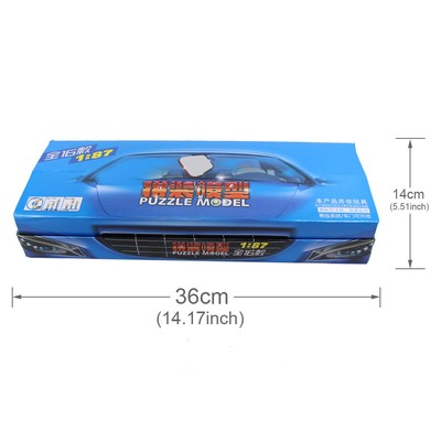 16pcs 4D Puzzle Model Cars 1:87 HO Scale Railway Layout NEW C8704