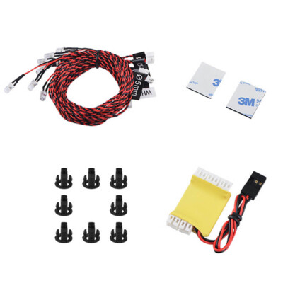 4-6V 8LED Flashing Light Bulb System Set for RC Helicopter Plane Glider Boat