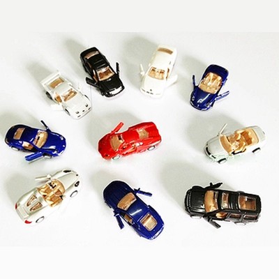 16pcs 4D Puzzle Model Cars 1:87 HO Scale Railway Layout NEW C8704