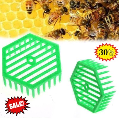 1PC Plastic Green Queen Marker Cage Clip Bee Catcher Tool --us