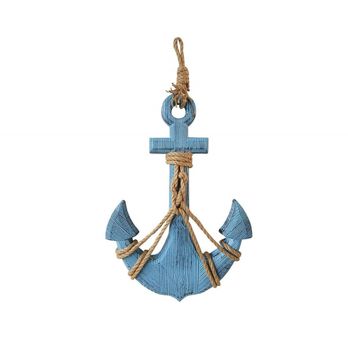 Yumbor Rustic Wooden Anchor Nautical Themed With Rope Crosses Wall