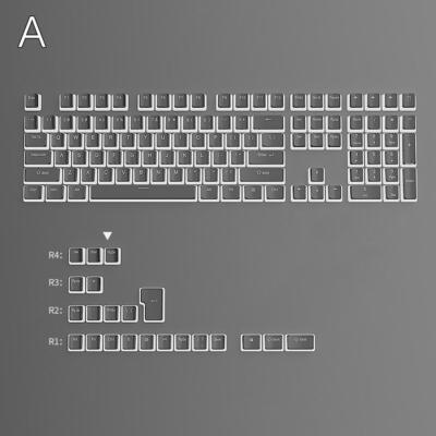 Luminous Pudding Mechanical Keyboard Keycaps All 130 Keys DIY Modification,