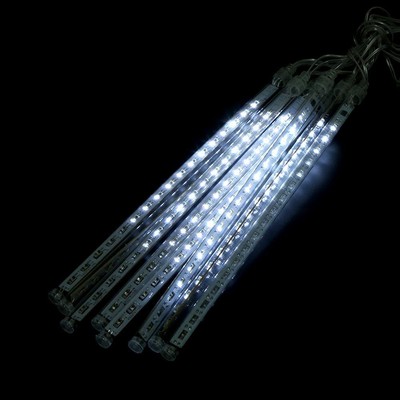 8pcs 30cm 144 LED Lights Meteor Rain Tube Light Xmas Snowfall Tree Outdoor Lamp