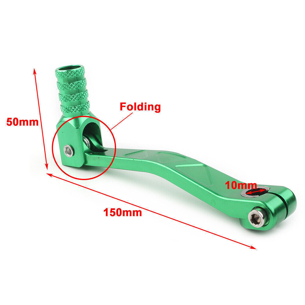 10mm Folding Shifter Shift Lever For Kawasaki KLX125 250 Dirt Bike Sunl Coolster