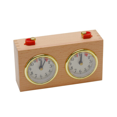 Board Game Analog Wooden Competition Chess Clock Compact Timing Tools Mechanical