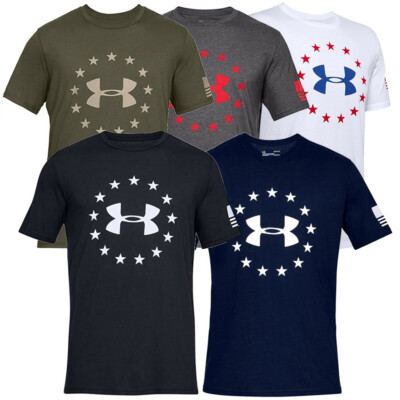 

Мужская футболка с логотипом Under Armour Athletic UA Freedom Logo Футболка с коротким рукавом 1333351, 1333351