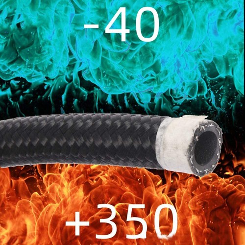 20FT Hose Nylon Stainless Steel Braided CPE Oil Fuel Line 10AN Fittings Kits