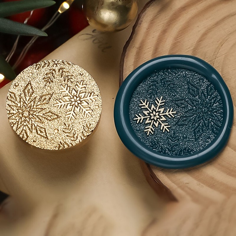 Wachssiegelmarken Weihnachtsthema Jahrgang Lackdichtung Retro Winterfestkopf