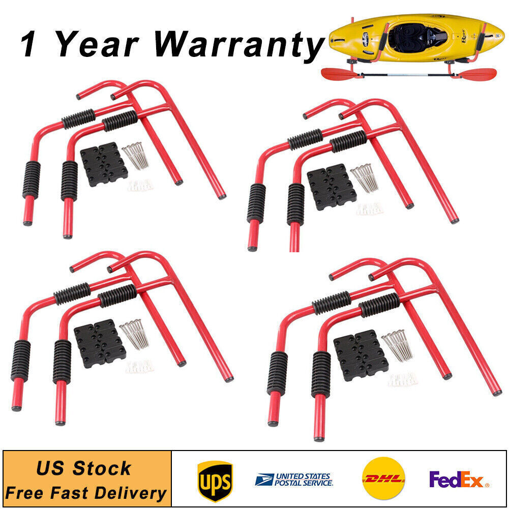 Steel Ladders Wall Mount Storage Racks Surfboard Folding Hangers Set 8pcs