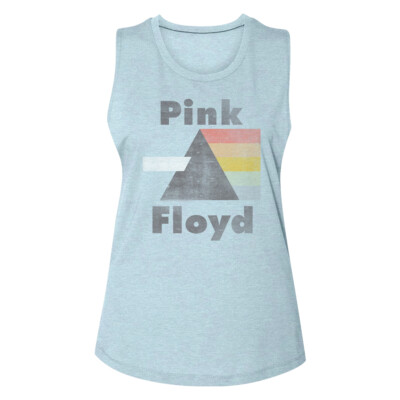 Pink Floyd Triangle Women's Muscle Tank Shirt Psychedelic Music