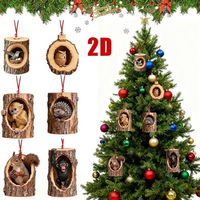 *Forest Animal Christmas Ornament Animal Ornament Cute Christmas Tree Hanging