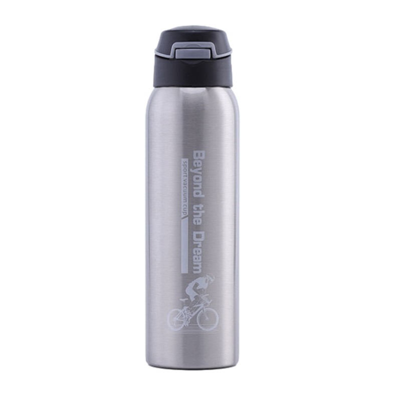 Mountain Bike Thermal Cup 500ml Stainless Steel Camping Sports Water Bottle