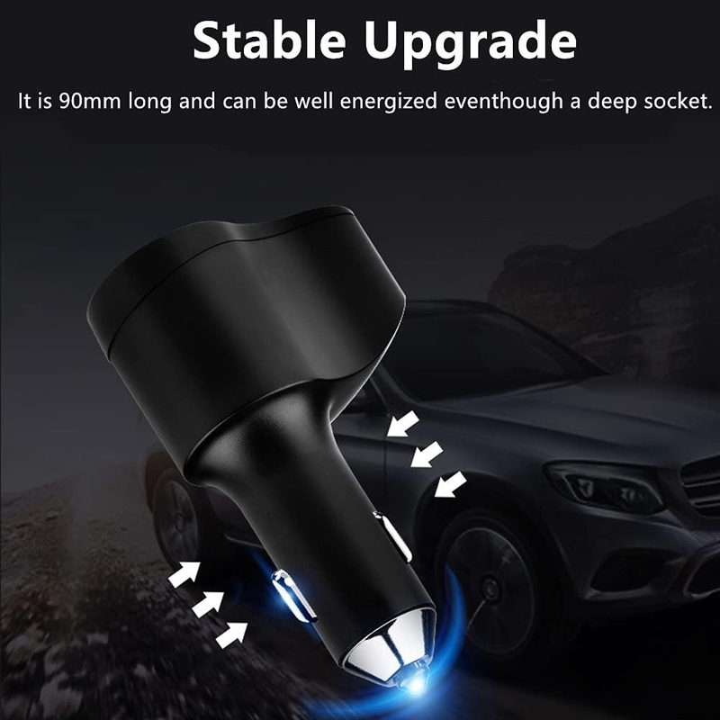 4 in 1 USB C Car Charger, 168W Multi USB Cigarette Lighter Adapter, Socket Split