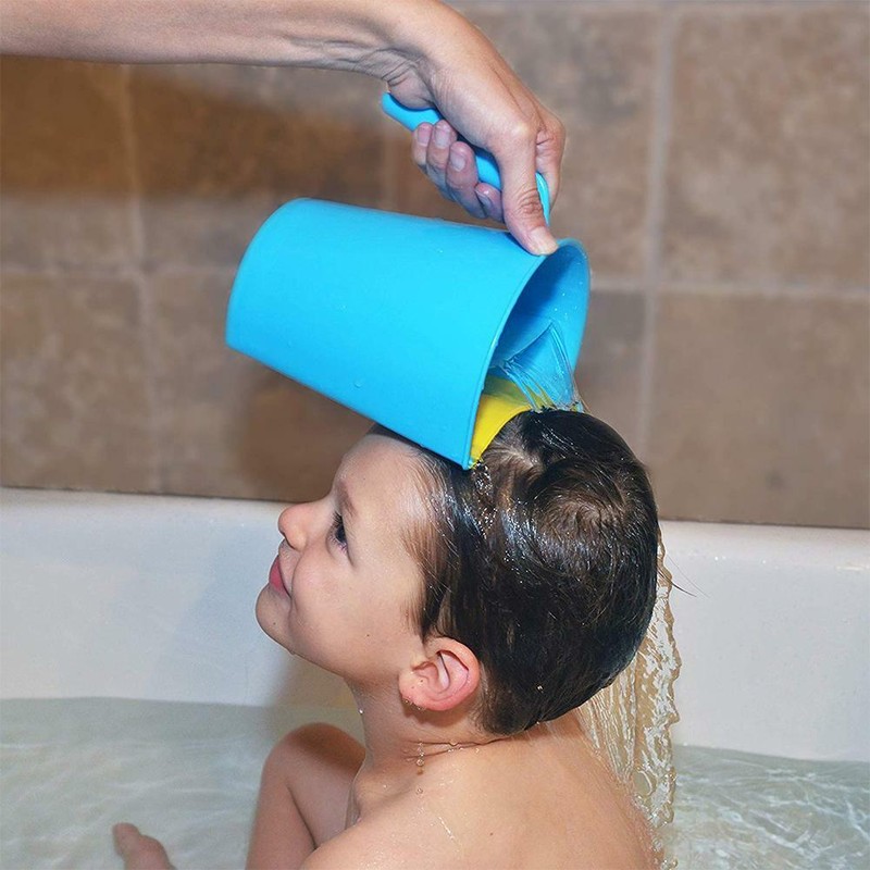 Kids Bathing Shower Bottle Hair Wash Baby Infant Bath Rinse Cup