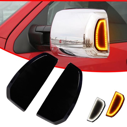 Switchback Smoke LED Side Towing Mirror Signal Light For 2007-2021 Toyota Tundra