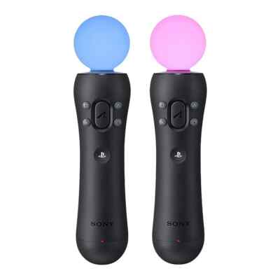 2 Pack Sony Playstation Move Motion Controller for PS4 / PS5 & PS VR CECH-ZCM2U
