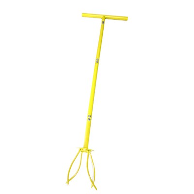 Long Handle Tiller Steel Digging Fork Removable for Gardening Bed and Plant Box