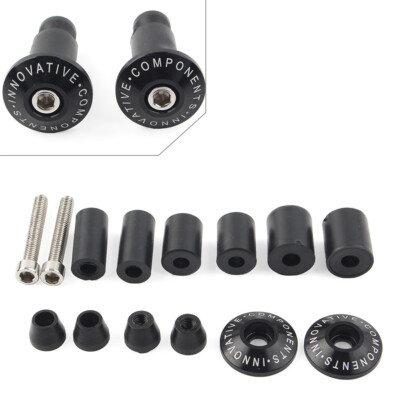 Motorcycle CNC 7/8'' Handle Bar End Weights Grips Cap Plugs Dirt bike Black US