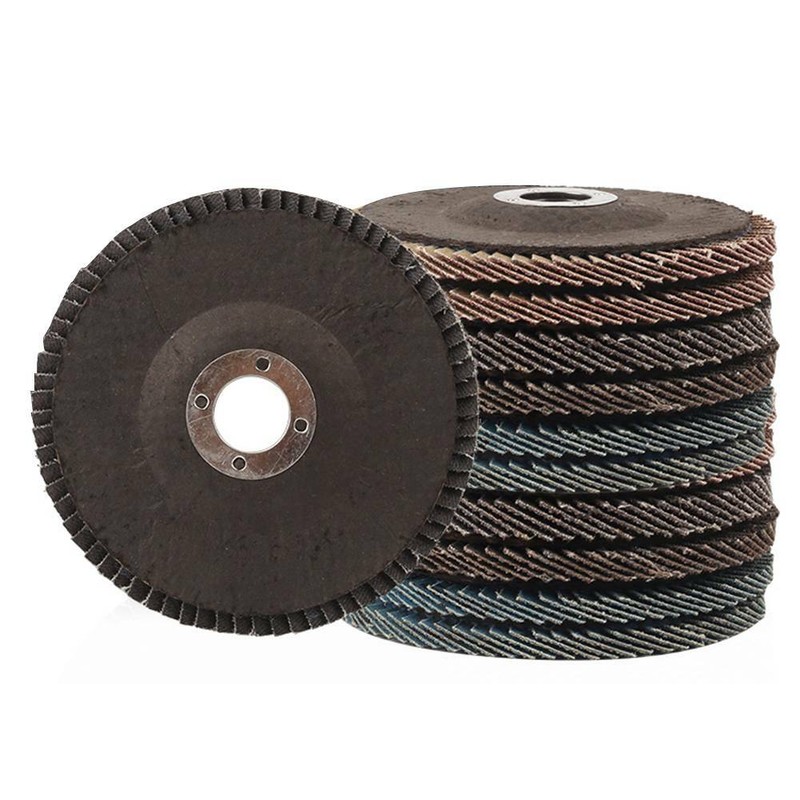 5PCS 100mm Sanding Disc Angle Grinder Wheel 80 Grit Hook Loop Sandpaper