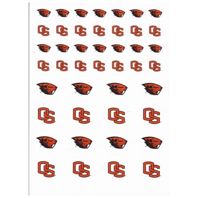 Oregon State Beavers Small Sticker Sheet - 2 Sheets