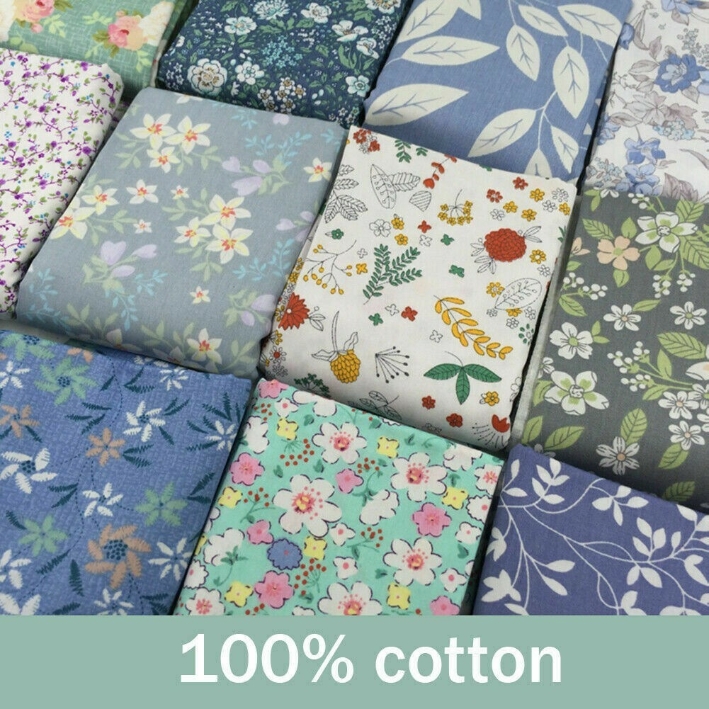 100% Baumwolle Vintage Rose Blumen Stoff Blumen Kleid Kostüm DIY Material