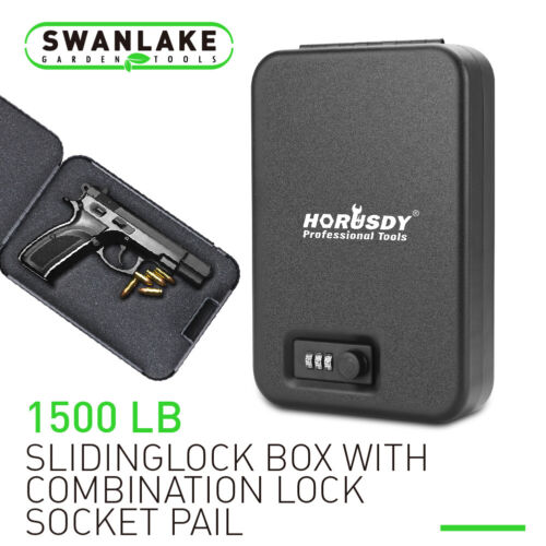 Case Lock Box Safe Combination Lock 1500lb Cable Gun Safe