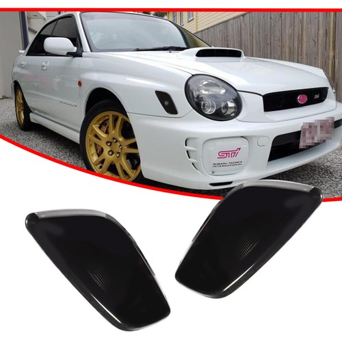 JDM Dark Smoked Lens Side Marker Lights For 02-03 Subaru Impreza RS / TS / WRX