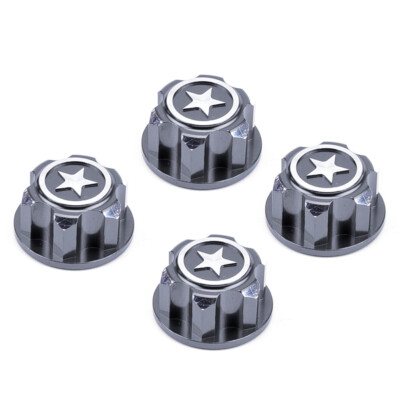 4PCS 17mm Metal Hex Wheel Mount Nuts Parts Red for Traxxas X-MAXX Summit RC Car