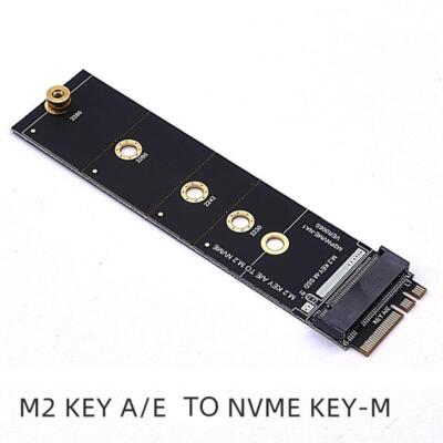 M.2 Key A E to M.2 NVME Adapter Card Solt Socket For NVMe PCI Express SSD Port @