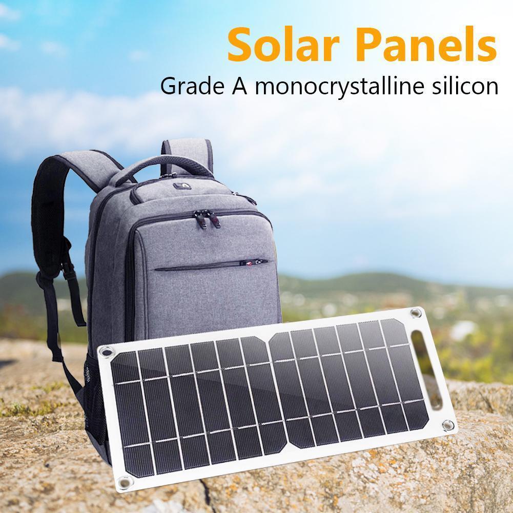 USB Panel Outdoor 6W 5V Travel Solar Charger Power Bank for Mobile Phone Lights