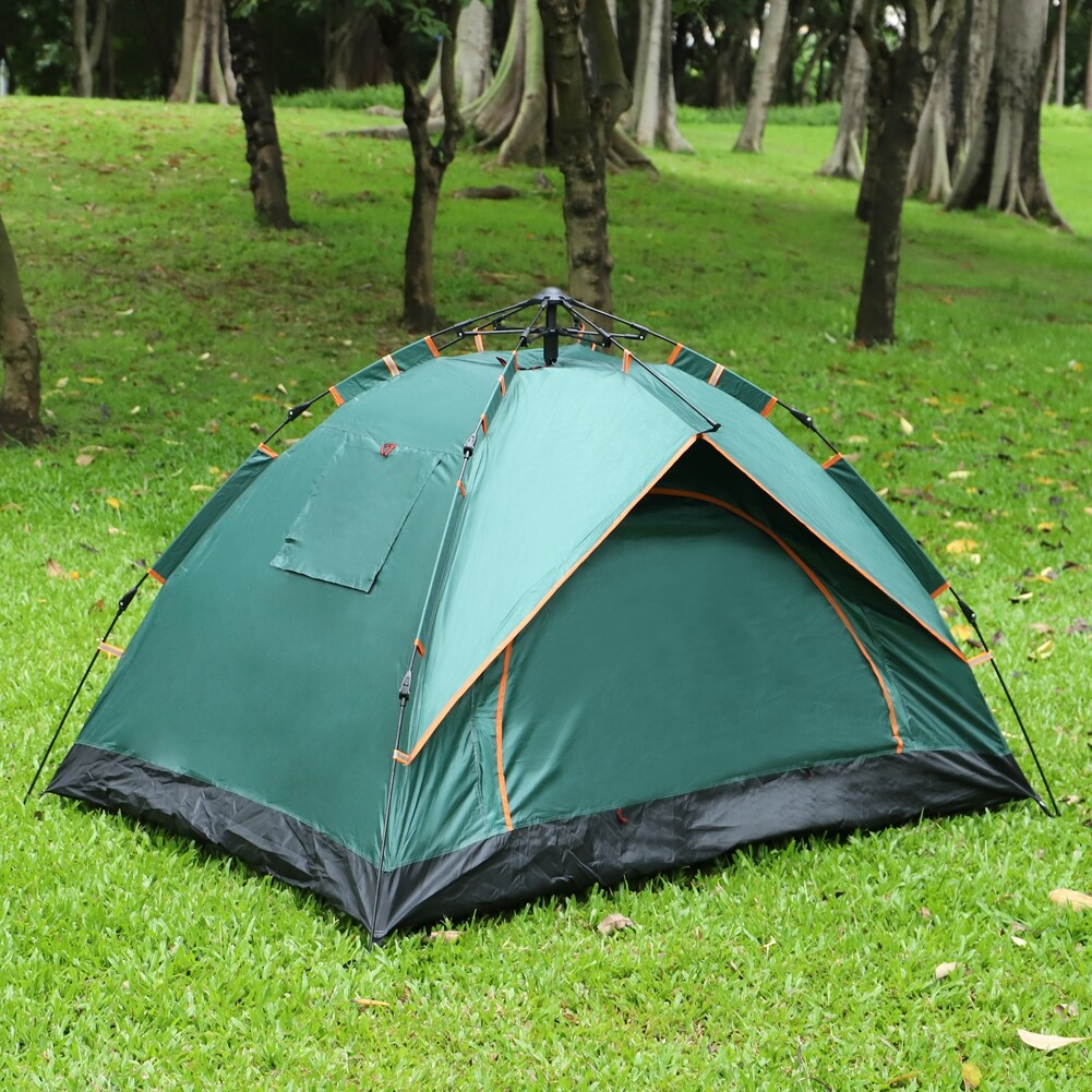 2 Person Automatic Tent +3 Windows Camping Outdoor Pop-Up ...