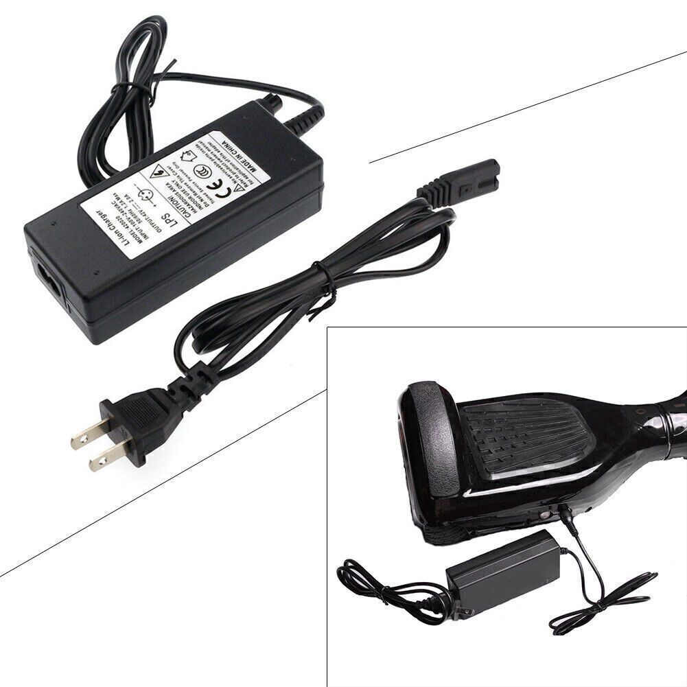 CE FCC AC/DC 42V 2A Power Adapter Battery Charger For 2 Wheel Balance Scooter