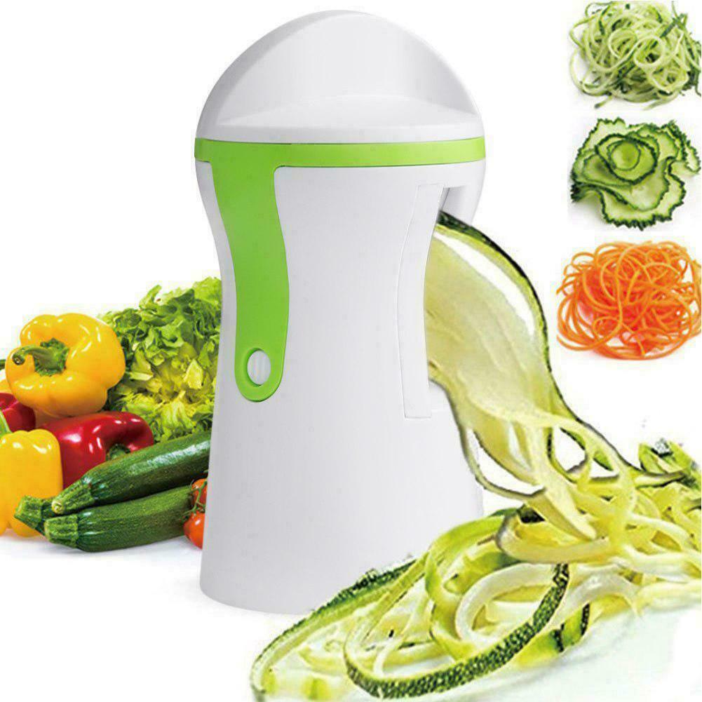Gemüsespiralisator Spiralschneider 3 Klingen Zucchini Noodle-Mak Pasta O2R8