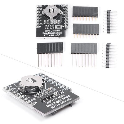 Micro SD Wemos D1 Data Logger Shield+RTC DS1307 Clock Kits Fit Arduino/Raspberry