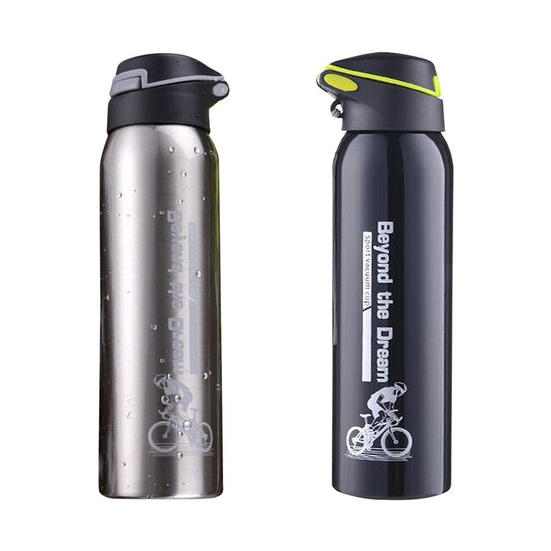 500ml Mountain Bike Thermal Cup Stainless Steel Camping Spor