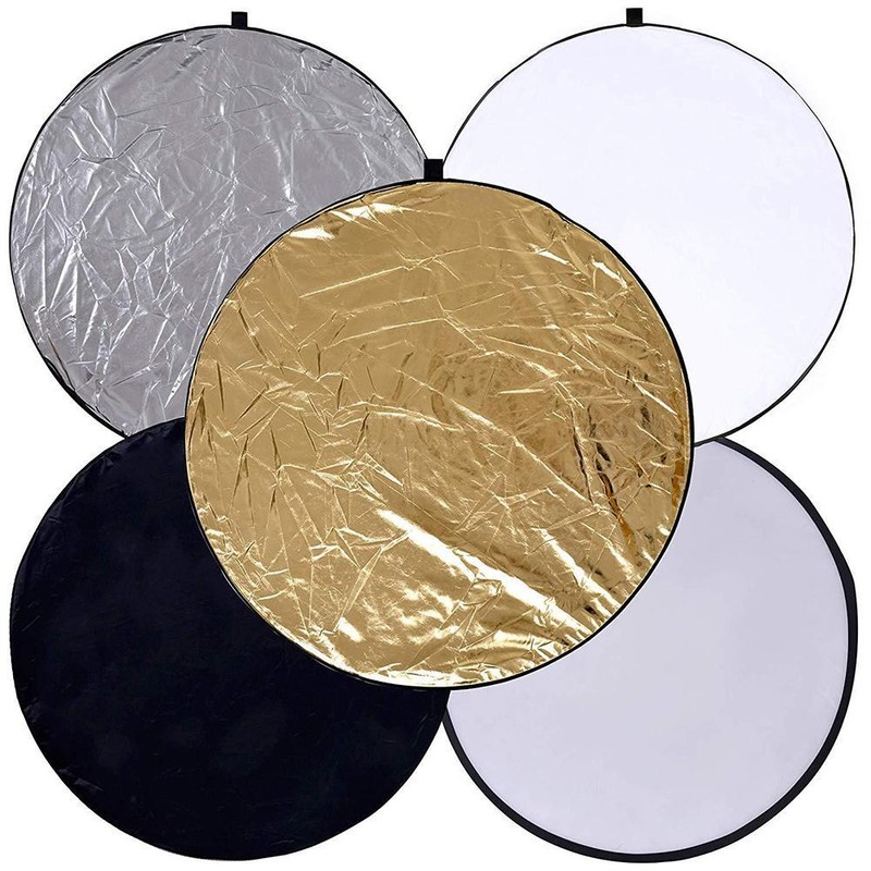 5 In 1 Collapsible Light Round Photography Reflector For Studio Multi Photos Hot