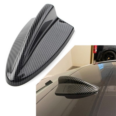 Carbon Fiber Look Shark Fin Antenna Cover Fit BMW E90 E91 E92 3 SEIRES M3 E82