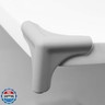 Safety Corner Guards, Removable Silicone 4PCS Protectors, for Furniture(Range Hood Anti-Collision Angle-Gray)