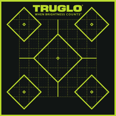 TRUGLO Tru-See 12 Pack of 5-Diamond 12x18 Splatter Targets (TG14A12)