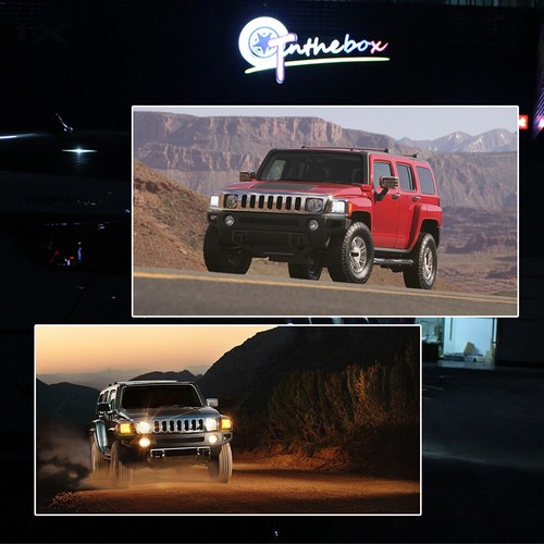 Sequential Switchback LED Smoke Front Corner DRL Signal Lamp For 06-10 Hummer H3