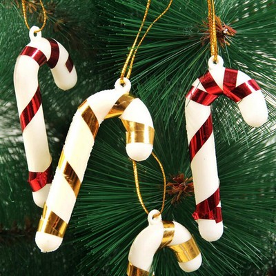 US 12Pc Christmas Tree Mini Candy Cane Hanging Holiday Party Ornament