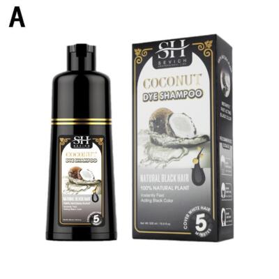 Shampoo Hair Dye Natural 3In1 500ml Permanent Instant E Coconut Dye Y6T1 ь#