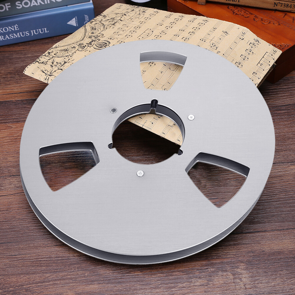 10 Inch Empty Tape Reel Universal Recording Tape Reel for ReVox BASF (Silver)