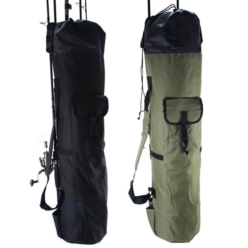 Fishing Rod Pole Carrier Reel Tackle Tool Gear Bag 5 Pole Holder Storage Case US