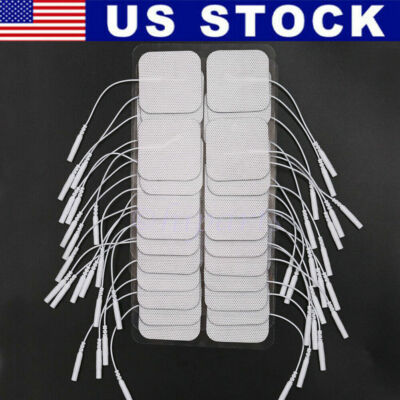40 TENS Electrode Pads EMS Replacement Unit 7000 3000 2x2 Muscle Stimulator BULK