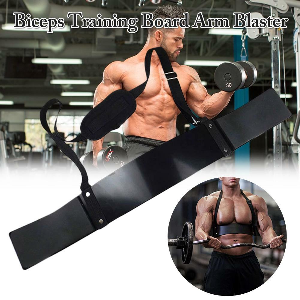 Black Gym Biceps Isolator Blaster Barbell Bar Curl Weight Lifting Arm Well!