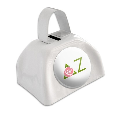 Delta Zeta Sorority Icon Officially Licensed White Cowbell Cow Bell Instrument