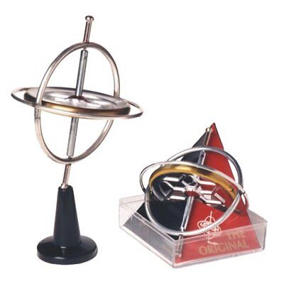 GYROSCOPE Gyro ALL METAL stand Spinning Top Toy science Physics inertia Box USA