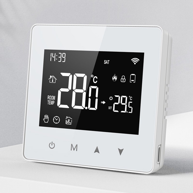 Zigbee Thermostat Tuya Battery Powered Smart Home Wireless Thermostat